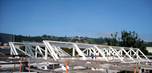 Vista de estructura metlica instalada